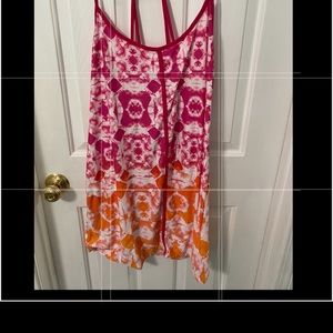 women’s secret treasure pink/orange nightgown S.XL